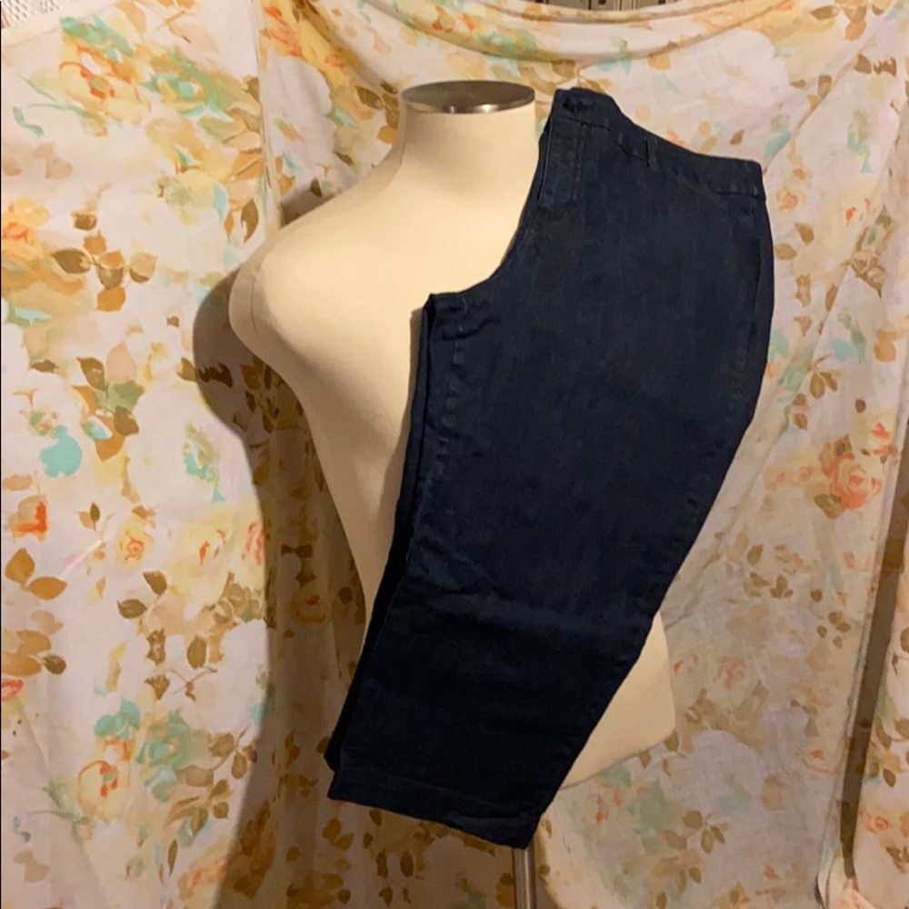 Denim tall size capri